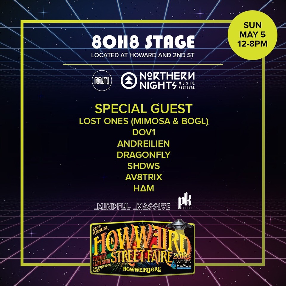 Muti Music and Northern Nights stage at How Weird 2019